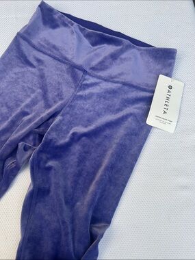 Athleta Purple Velvet Leggings